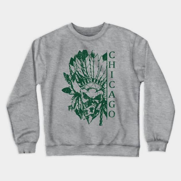 Hawk Green Crewneck Sweatshirt by ReimagedDesign